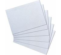 Herlitz Fiches bristol A4 ligné blanc