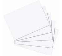 Herlitz-10621308 - fiches, A5, blanc,VE=100
