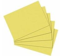 Herlitz Lot de 100 fiches bristol Format A4/A5/A6/A7/A8 A5 blanc A5 blanko jaune