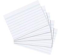 herlitz 1150606 Fiches Bristol Format A6 lignées White