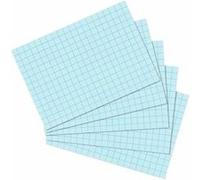 Herlitz Lot de 100 fiches bristol Format A4/A5/A6/A7/A8 A6 quadrillé A6 kariert bleu