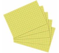 Herlitz Lot de 100 fiches bristol Format A4/A5/A6/A7/A8 A6 quadrillé A6 kariert jaune