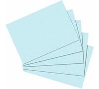 Herlitz Fiches Bristol A6 – unies bleues – Lot de 100