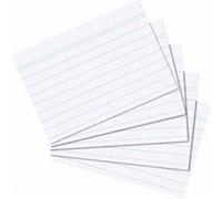 herlitz Fiches bristol, A7, ligné, blanc Blanc G