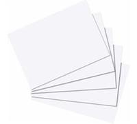 Herlitz Fiches bristol 10621449 – 100 fiches format A7 170 g unies blanches