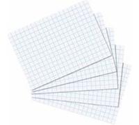Herlitz 10621456 Lot de 100 Fiches Bristol Blanc