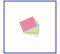 Herlitz Fiches Bristol, Format A6, Lign¿, Jaune, 170 G/M2