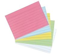 Herlitz Fiches bristol 10621282 – lignées, blanches – format A8