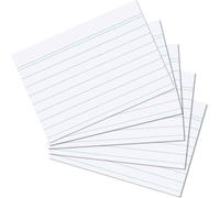 Herlitz Fiches DIN A5 lignées blanc 100 fiches