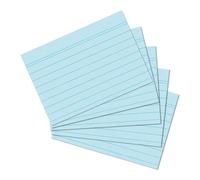 Herlitz Fiches DIN A6 lignées bleu 100 cartes