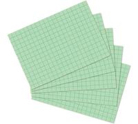 Herlitz Fiches DIN A6 quadrillées vert 100 fiches