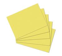 Herlitz Fiches DIN A6 vierges jaune 100 fiches