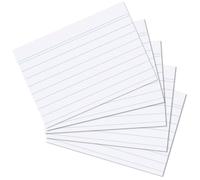Herlitz Fiches DIN A7 lignées blanc 100 fiches