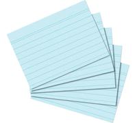 Herlitz Fiches DIN A8 lignées bleu 100 cartes