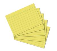 herlitz Fiches, DIN A8, lignées, jaune
