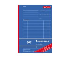 Herlitz Formularbuch "Rechnung 307", DIN A5, 3 x 40 Blatt