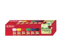 Herlitz - Gouaches, 6 Couleurs, 25 Ml