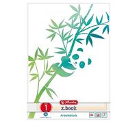 Herlitz GREENline Bloc de travail, format A4, 50 feuilles, linéature 01, motif panda