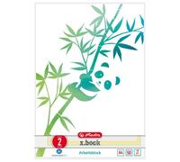 Herlitz Greenline Bloc-Notes A4 50 Feuilles Vert, Blanc