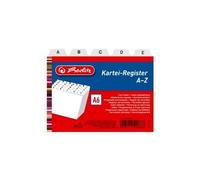 herlitz - Index alphabétique, PP, A6 oblong, blanc, 24 pièces (01500669-003)