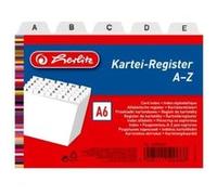 herlitz - Index alphabétique, PP, A6 oblong, blanc, 24 pièces (01500669-003)