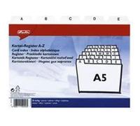 herlitz - Index alphabétique, PP, A7 oblong, blanc, 24 pièces (01500768-003) G