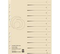 Herlitz Intercalaire A4 carton manila chamois paquet de 50