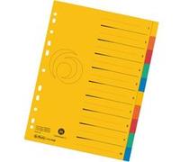 herlitz Intercalaire en carton, A4 extra large,10 pièces,uni G