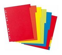 herlitz Intercalaires en carton, uni, A4, coloré, 10 touches G