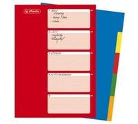 Herlitz Intercalaires A4 – Pack de 10, couleurs assorties