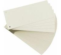 herlitz Intercalaires, pour format A4, carte lustrée, blanc G