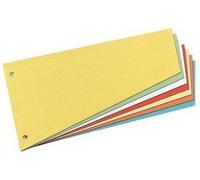 Herlitz Intercalaires trapézoidaux Carton lustré 190 g/m² Bleu G 100 pièces