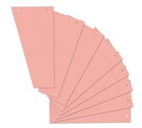 Herlitz Intercalaires trapézoïdaux – carte lustrée – 120 x 230 mm – 100 pièces – rose G