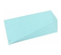 Herlitz Intercalaires trapézoidaux Carton lustré 190 g/m² Bleu G 100 pièces