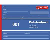 Herlitz livre de formulaires "Fahrtenbuch 601" A6 horizontal 40 feuilles
