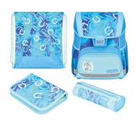 Herlitz Loop Plus Cartable primaire unisexe pour enfant Bleu clair, bleu clair, 31 x 22 x 37 cm, 17 l