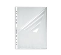 Herlitz 10x Pochette Perforée, Format A4, Grainée, 0,055 Mm