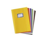 herlitz - Lot de 10 - protège-cahier, format A4, structure (Bast), en PP, assortis