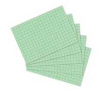 Herlitz Lot de 100 fiches bristol Format A4/A5/A6/A7/A8 A6 quadrillé A6 kariert vert