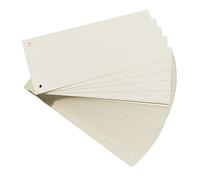 Herlitz Lot de 100 intercalaires blancs