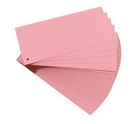 Herlitz Lot de 100 intercalaires roses