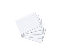 Herlitz Lot de 1000 fiches bristol lignées, format A8, blanc