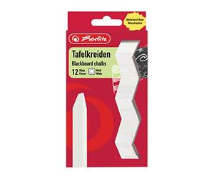 Herlitz Lot de 12 Craies Blanc