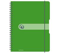 Herlitz Lot de 2 cahiers A4 Easy Orga to Go Vert clair à carreaux 160 pages