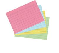 herlitz Lot de 200 fiches Bristol 1150507 au Coloris Aléatoire, Assorti, Format A7