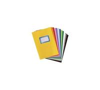 herlitz - Lot de 25 - Heftschoner DIN A5, geprägt (Bast), PP, rot