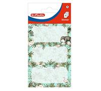 herlitz Lot de 3 feuilles de 3 étiquettes autocollantes pour livre Tropical 50034314