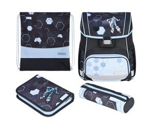 Herlitz Lot de 4 cartables Loop 17 L - Ergonomique - Léger - 1ère arçon Fille Enfant