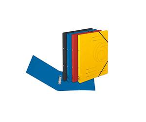 Herlitz Lot de 5 classeurs à anneaux Quality, format A4, carton, couleurs assorties, mécanisme à 2 anneaux, largeur du dos 25 mm