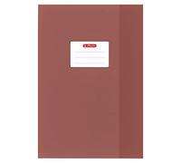 Herlitz Lot de 5 couvertures pour cahiers, format A4, structure en raphia, marron, format A4